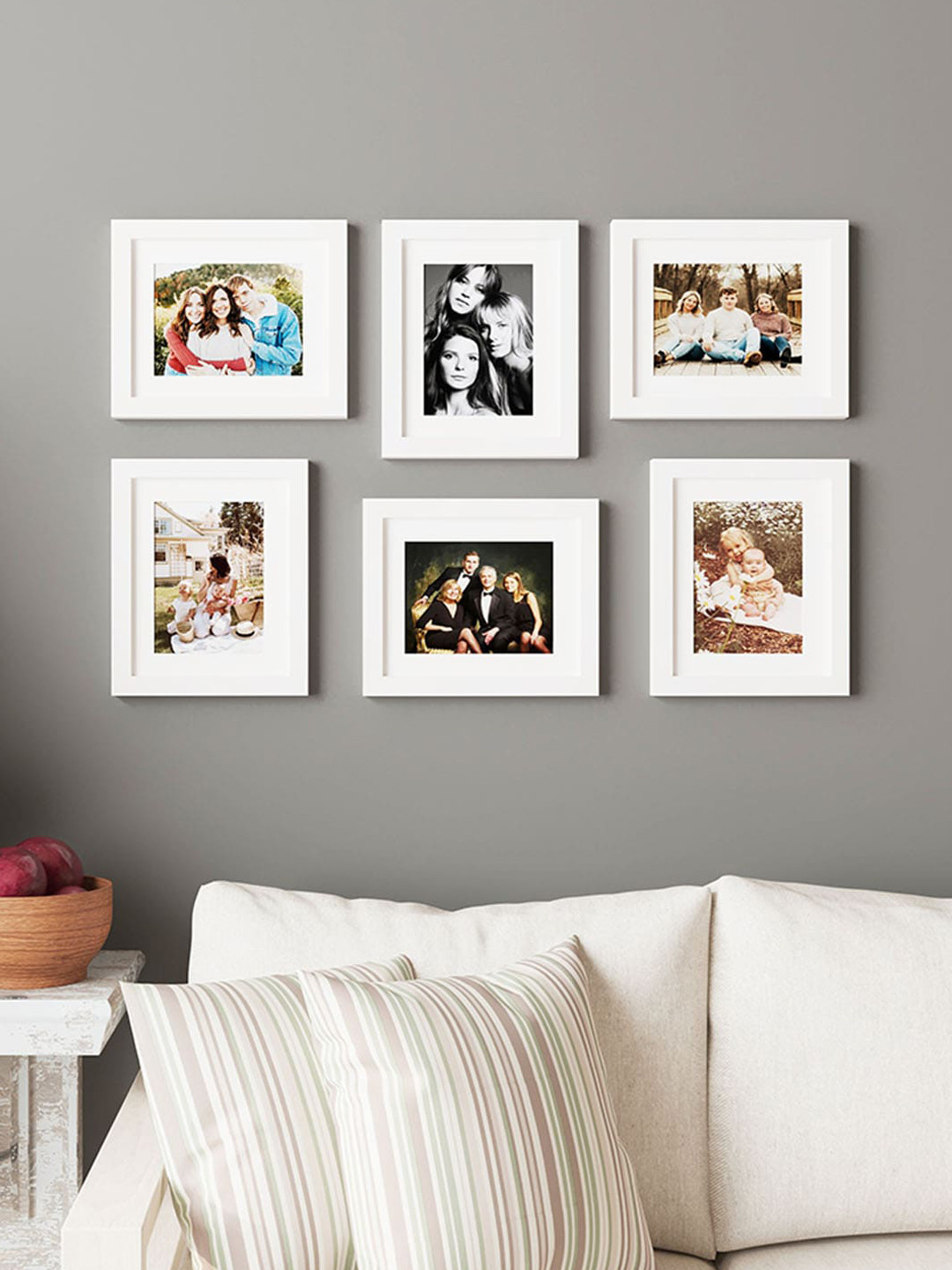 Art Street 6-Pcs White Wooden Photo Frames