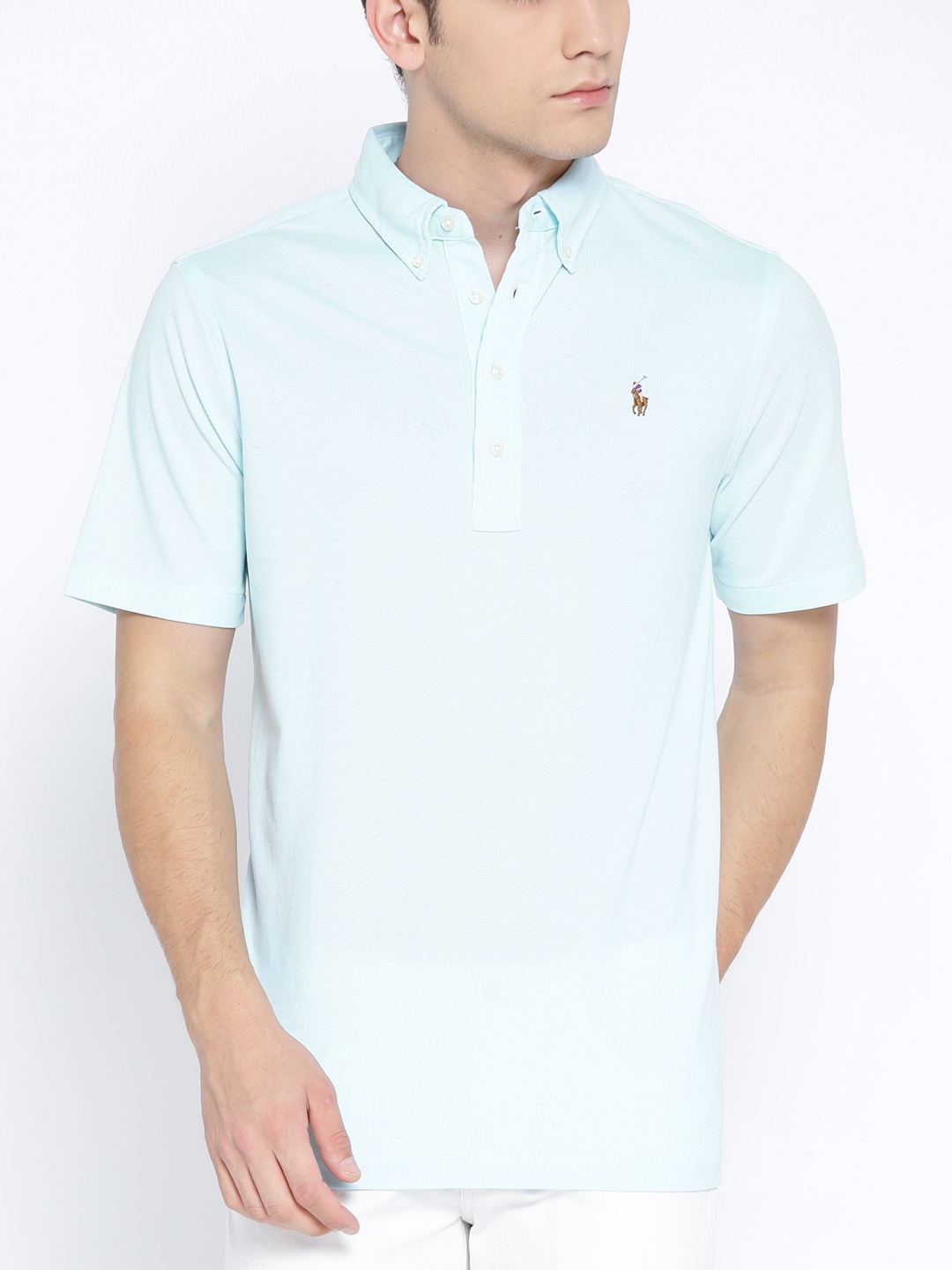 Buy Polo Ralph Lauren Knit Cotton Oxford Shirt - Tshirts for Men 2449012 |  Myntra