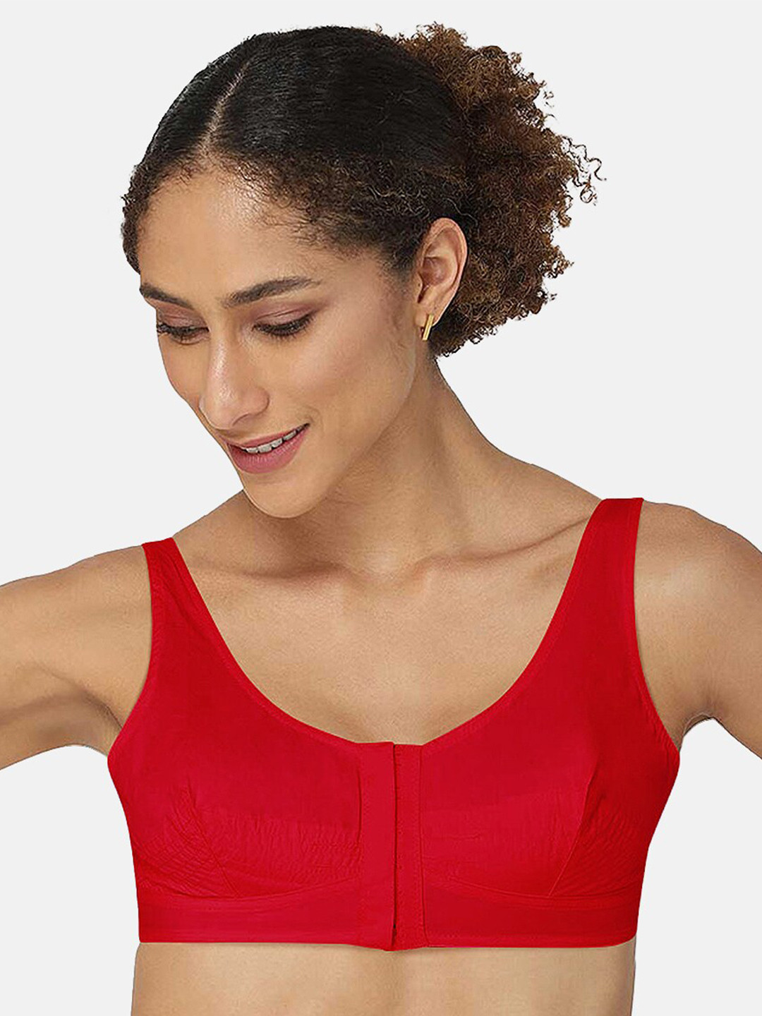 NAIDU HALL Full Coverage Seamless Pure Cotton Bra