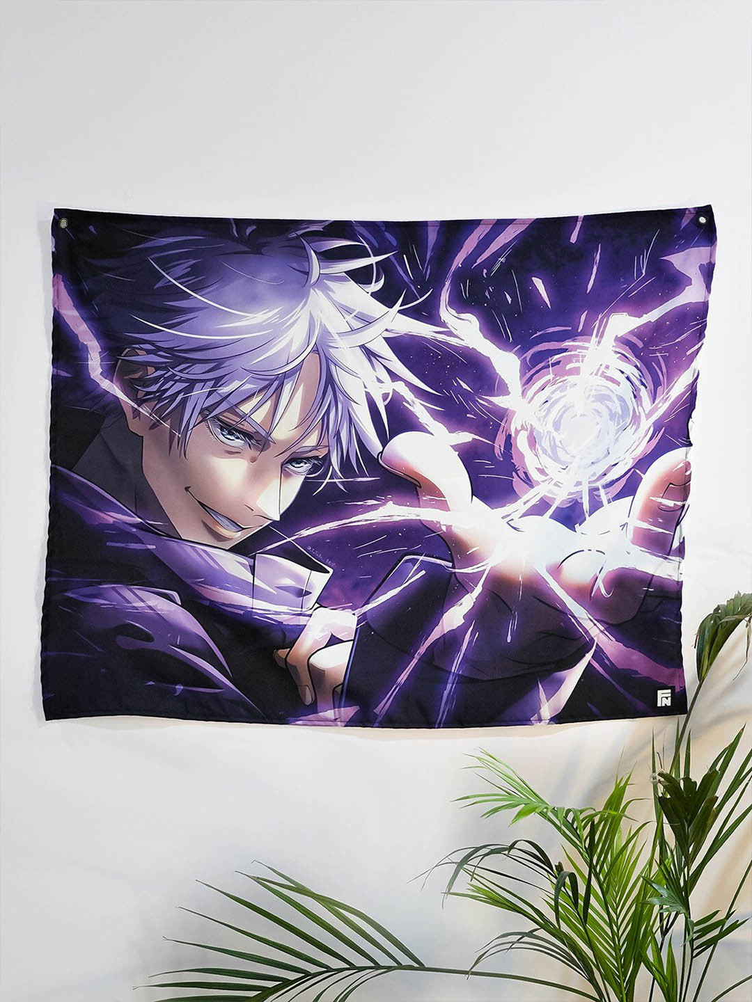 COMICSENSE Purple & Blue Jujutsu Kaise Anime Inspired Strongest Sorcerer Printed Tapestry