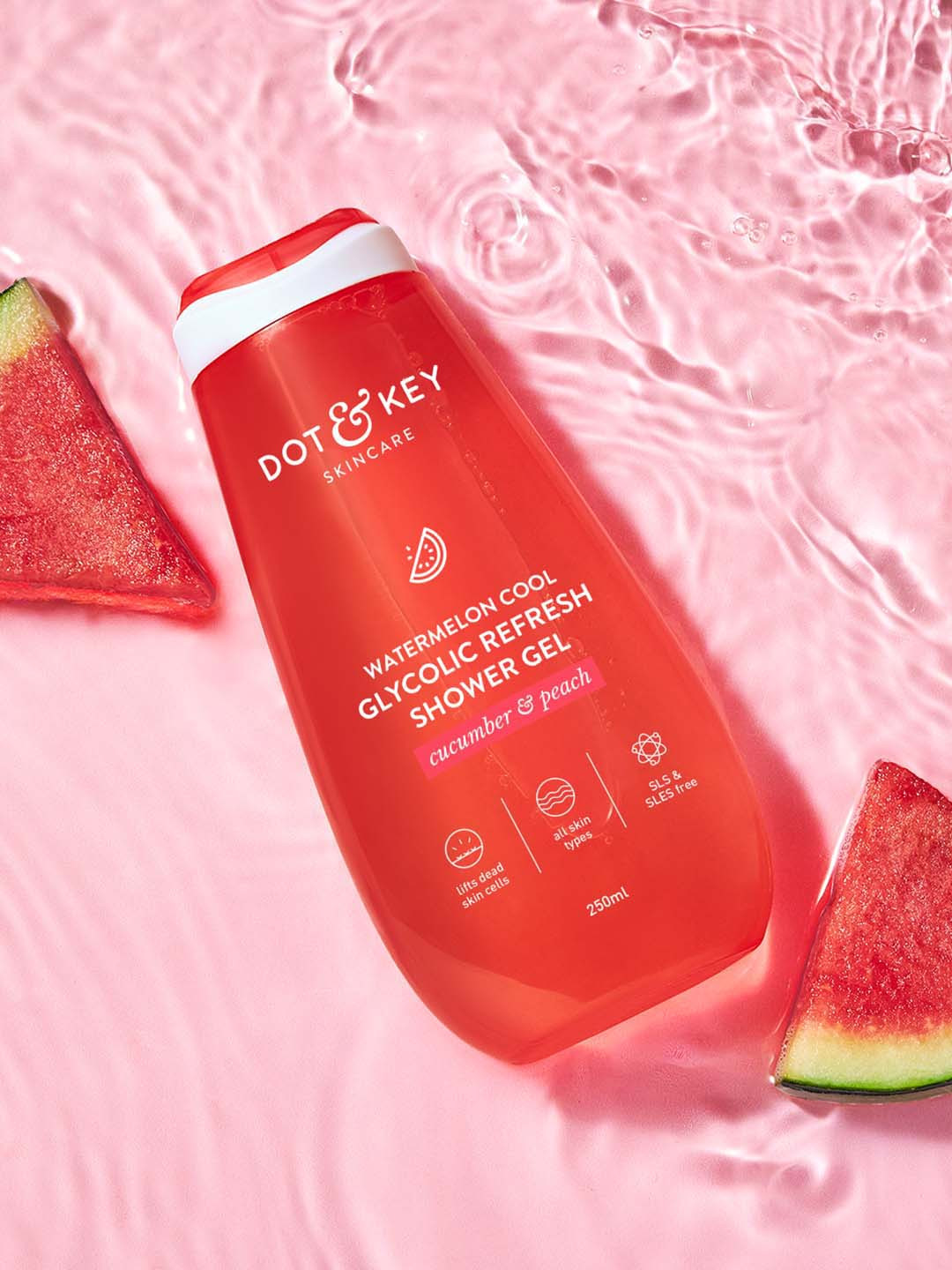 DOT & KEY Watermelon+Glycolic Fresh & Cool Shower Gel - 250ml