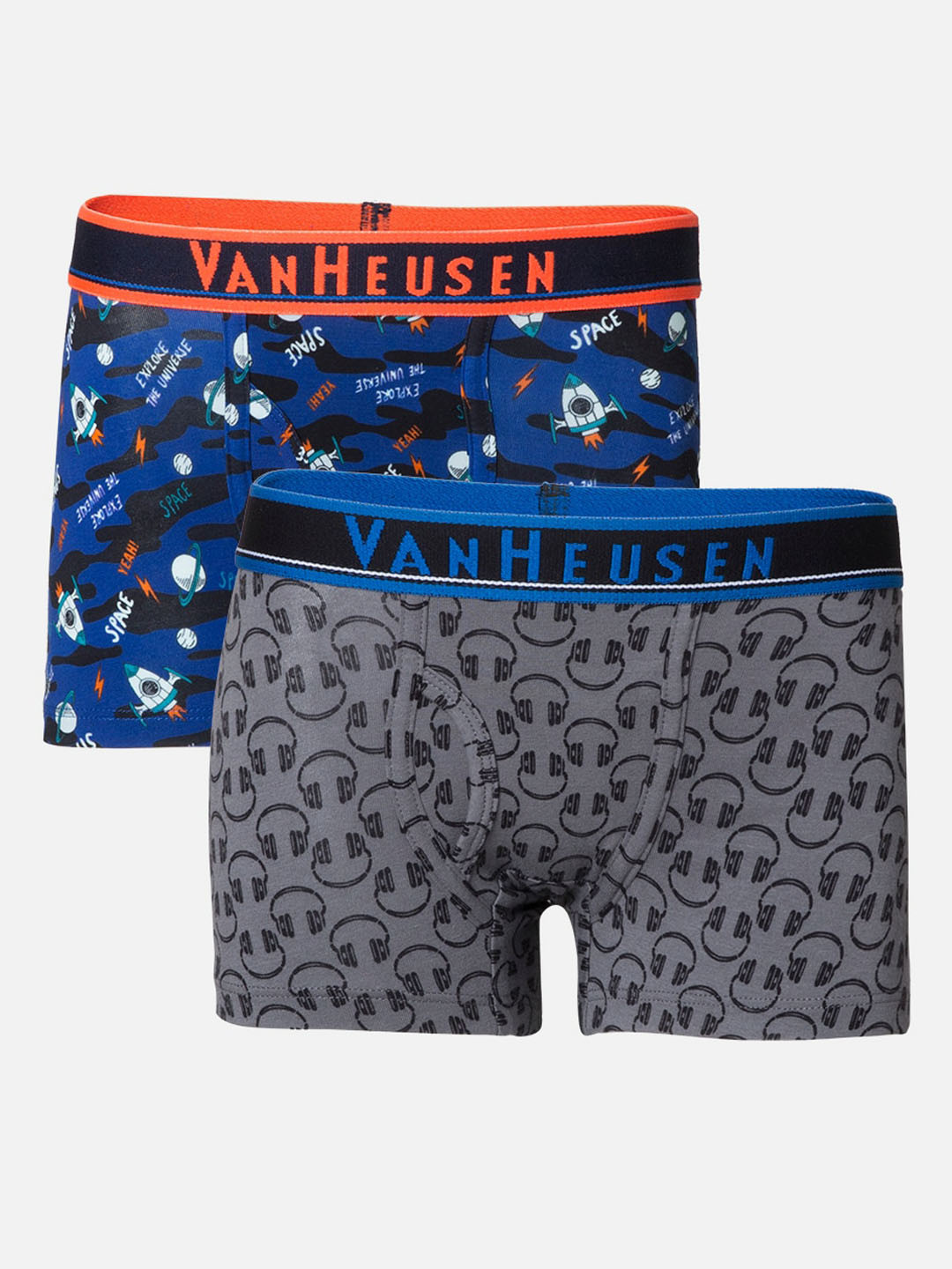 Van Heusen Boys Pack of 2 Allover Print Ultra Soft - Trunks