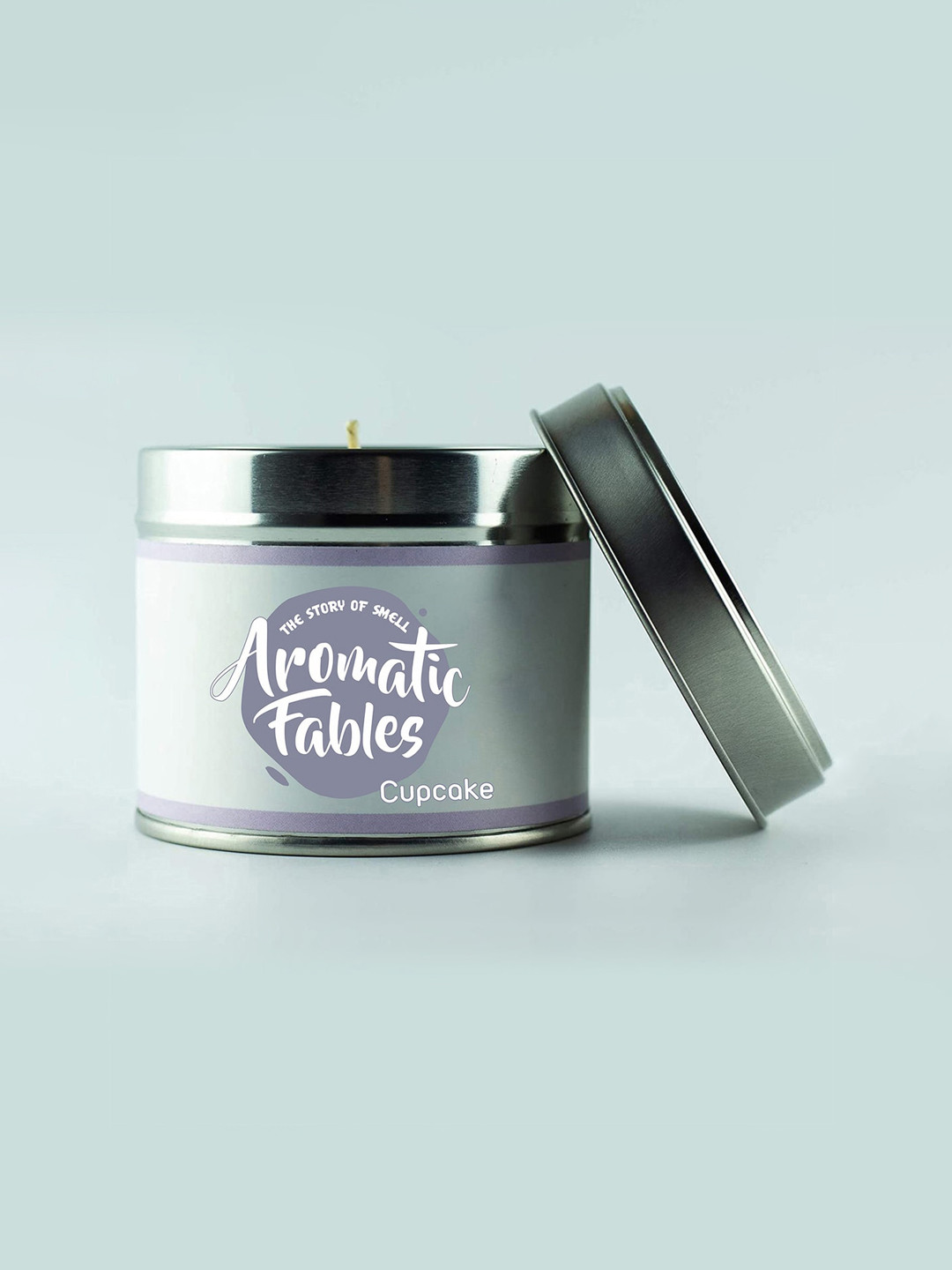 Aromatic Fables Tin Jar Candle Scented 1 Wick Cupcake Solid Round Regular Candles