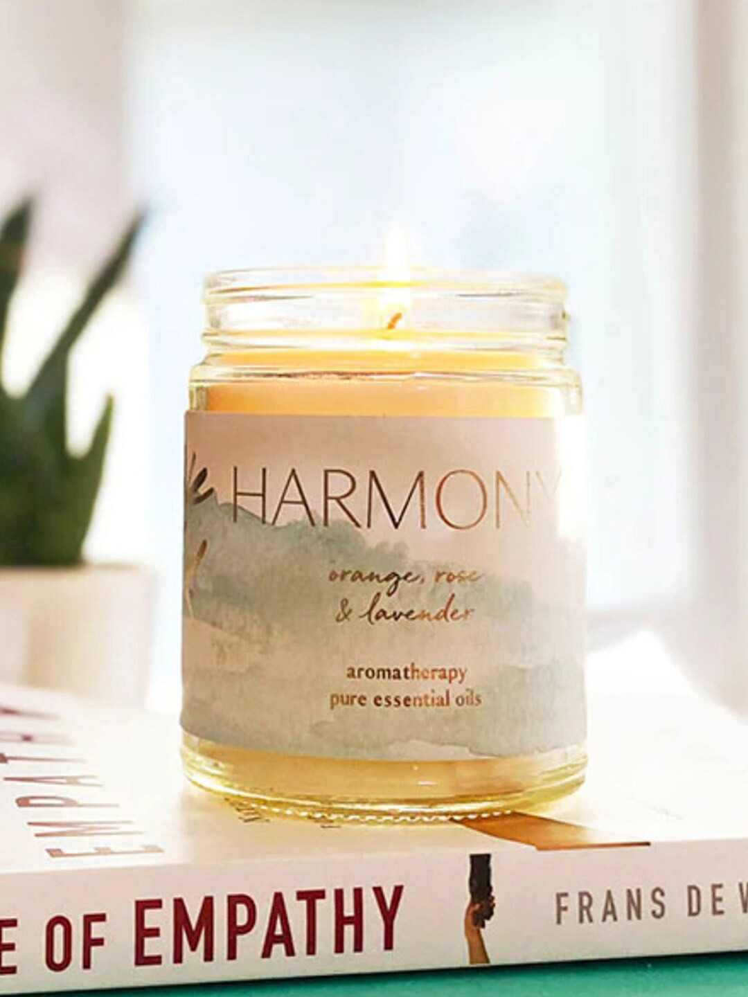 Aromatic Fables Harmony Tranquility Orange, Rose & Lavander Abstract Jar Candles