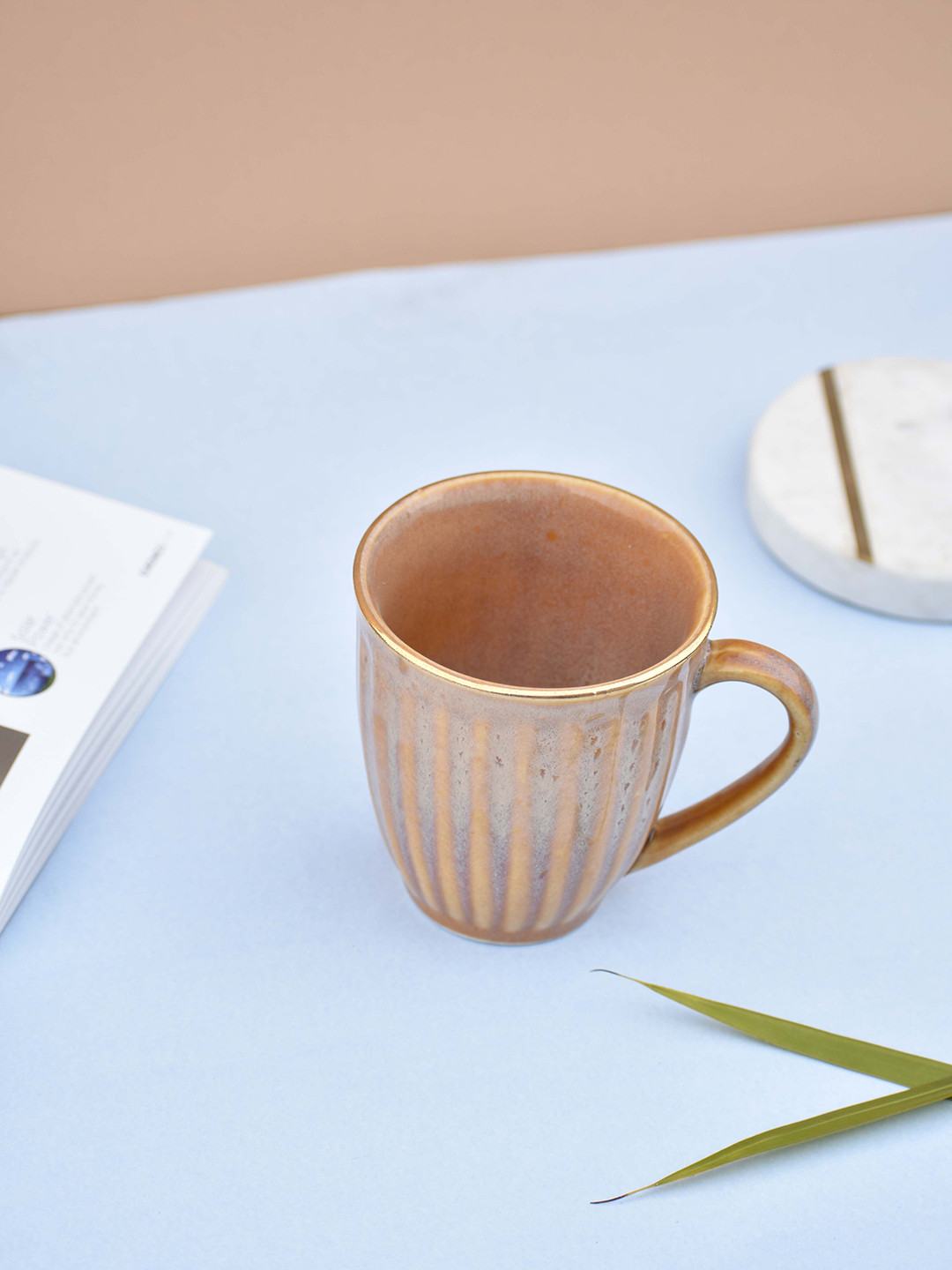 Folkstorys Ovi Name Personalised Pink Textured Ceramic Microwave Safe Mug-100ml