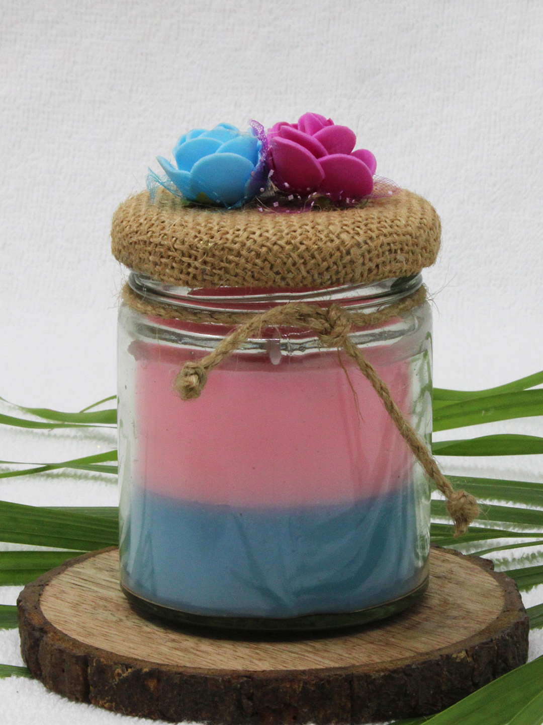atorakushon 4Pcs Scented 1 Wick Vanilla Solid Geometric Regular Jar Candles