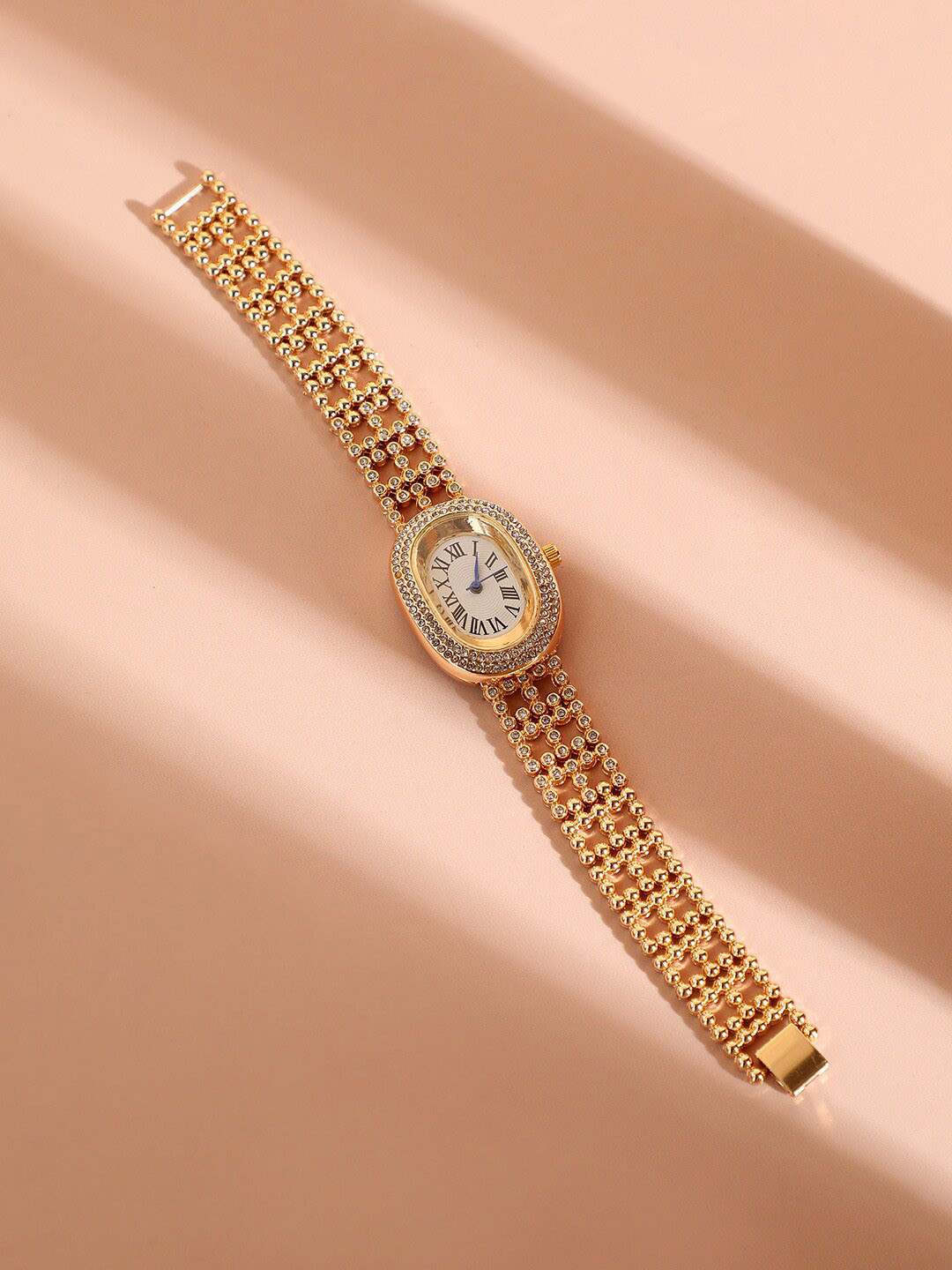 HAUTE SAUCE  Women Stainless Steel Bracelet Style Straps Digital Watch
