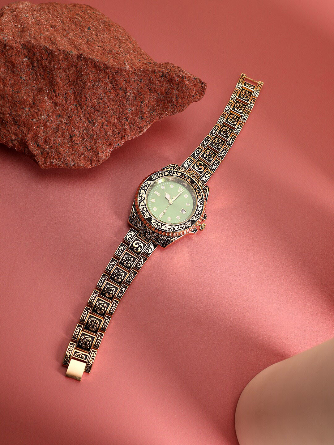 HAUTE SAUCE   Women Stainless Steel Bracelet Style Straps Digital Watch