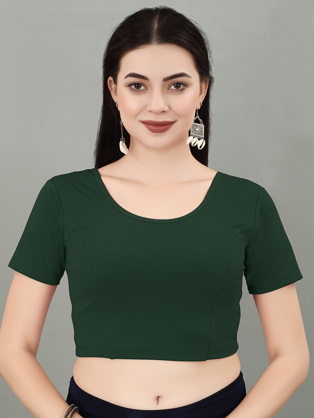 SERONA FABRICS Short Sleeves Princess Cut Saree Blouse