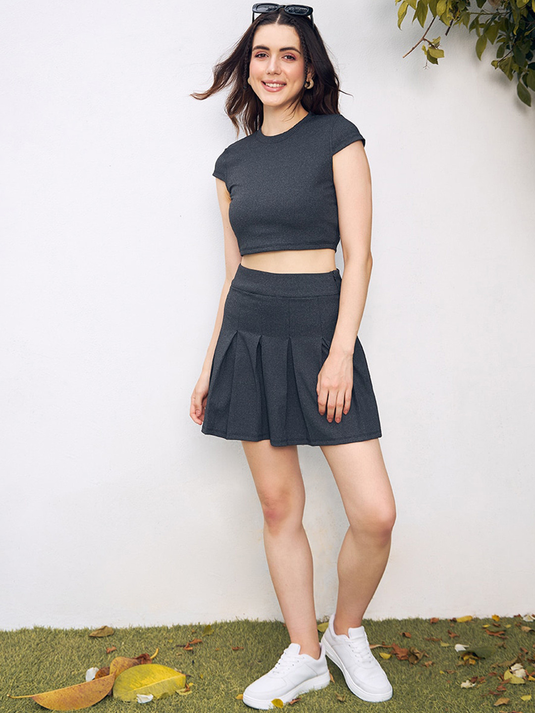 KASSUALLY Top & Skirt Co-Ords Set