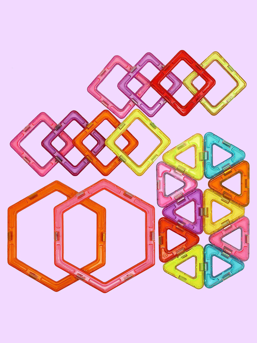 WEMBLEY Kids Set Of 20 Magnetic Blocks Construction Toys