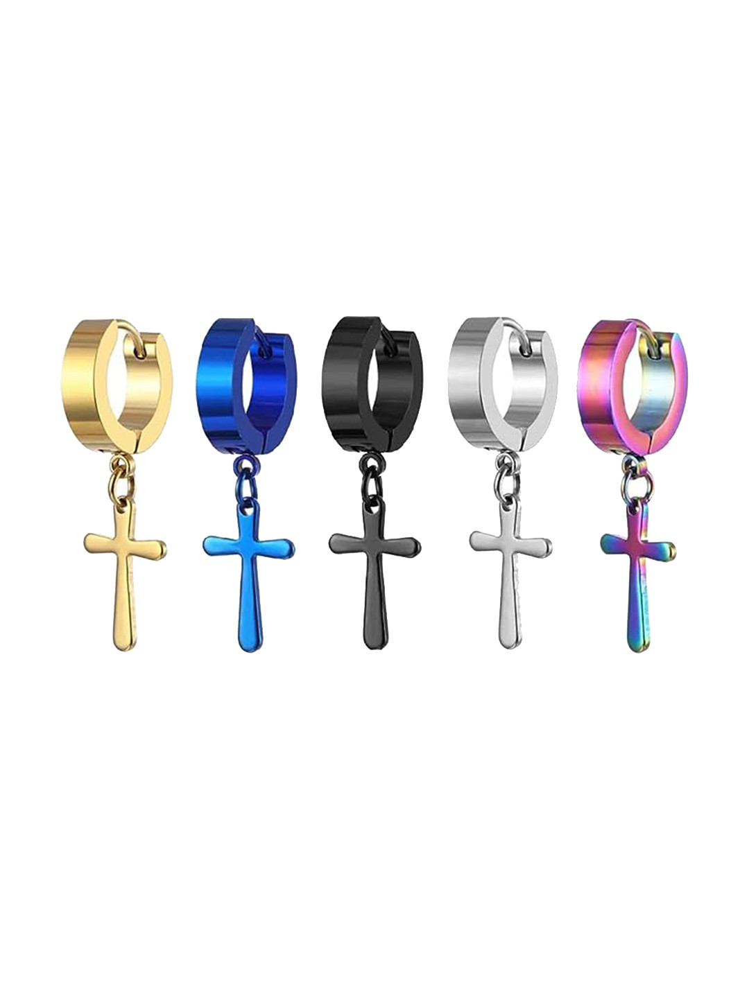 KRYSTALZ Set Of 5 Contemporary Drop Earrings