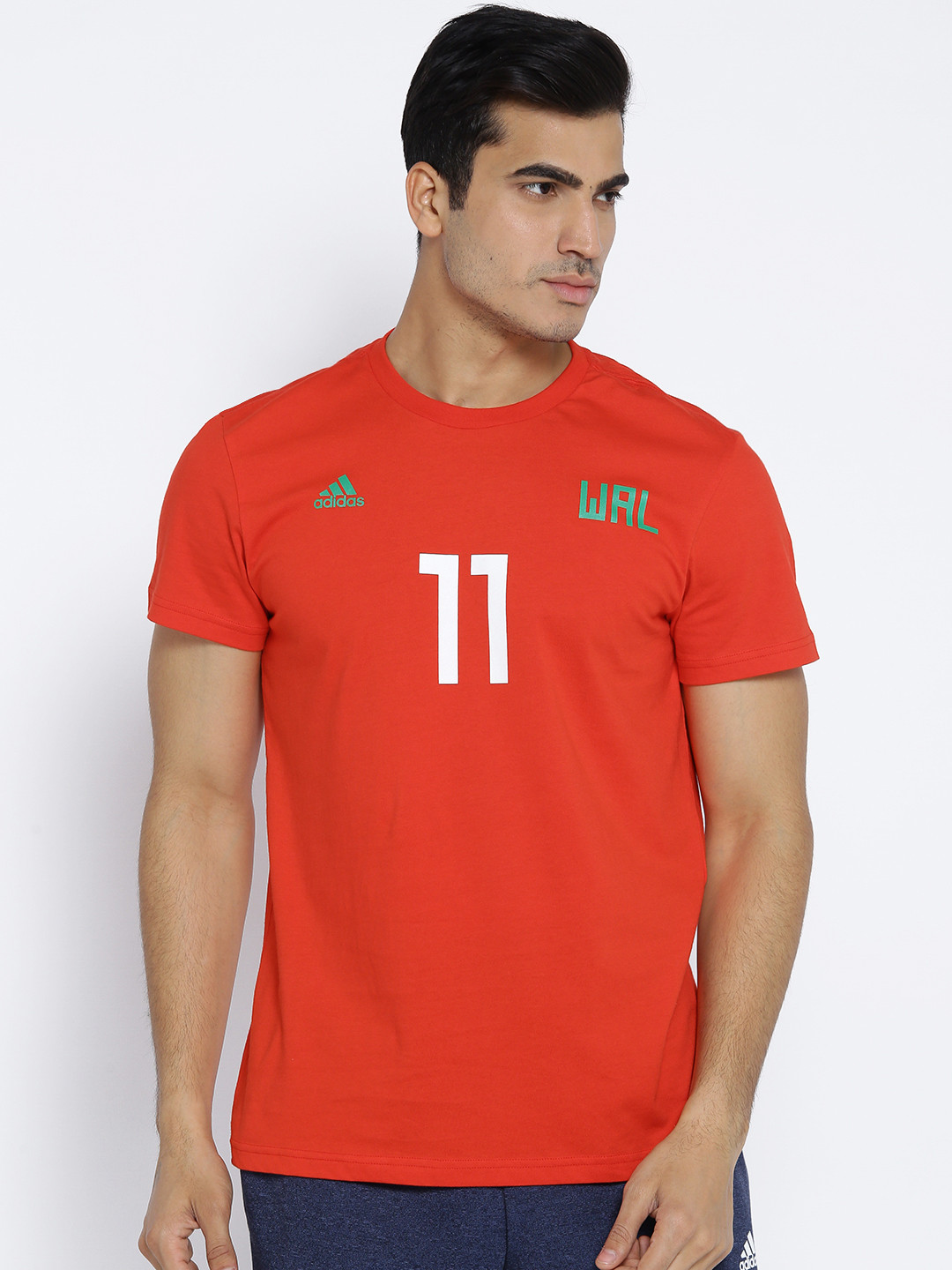 Buy ADIDAS Men Red Bale NN Printed Football Pure Cotton T Shirt - Tshirts  for Men 2450827 | Myntra