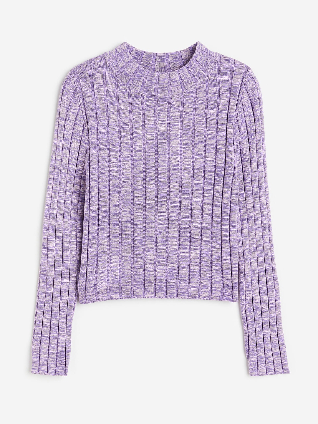 Rib-knit turtleneck jumper