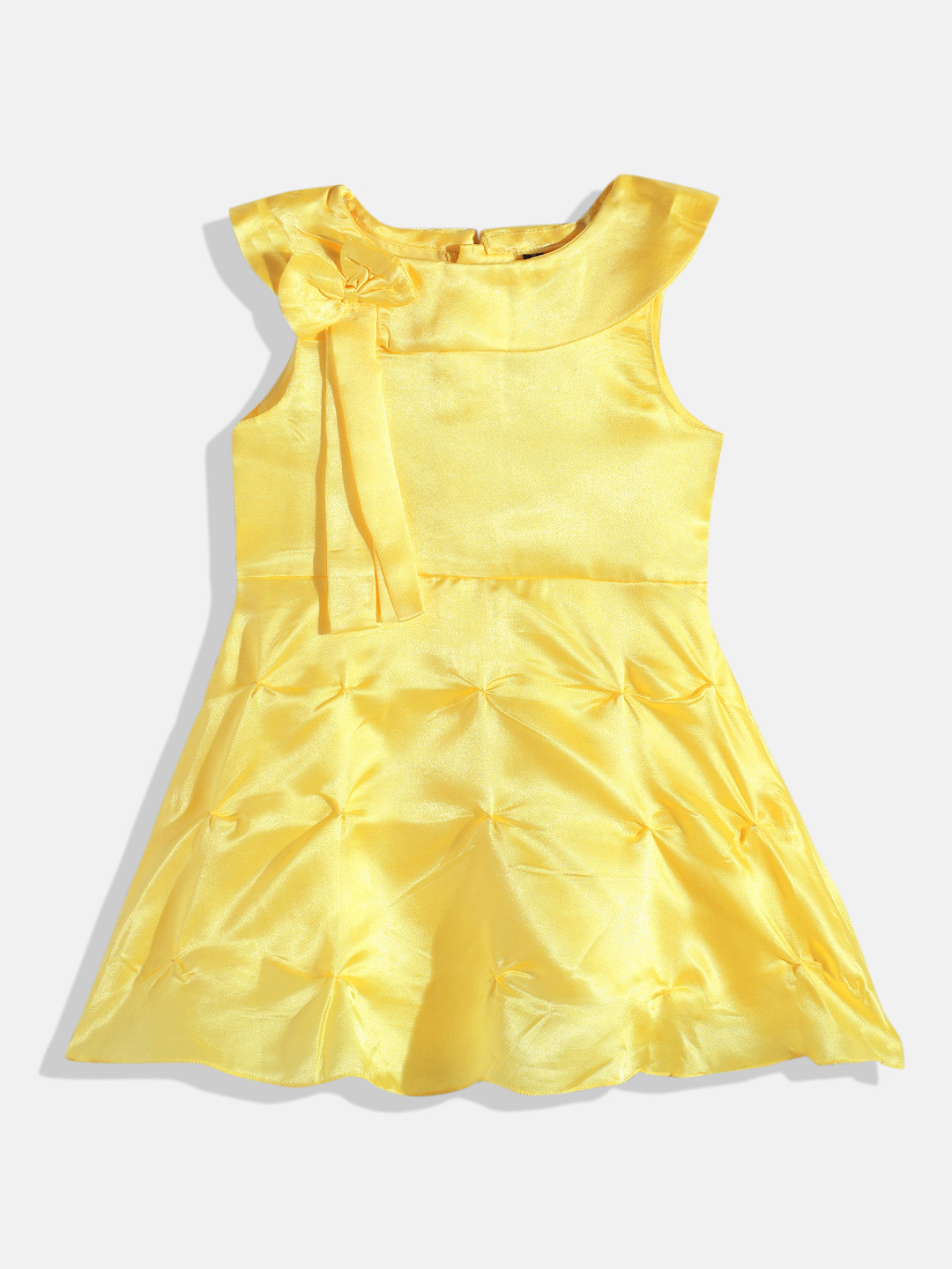 YK Girls A-Line Dress with Bow Detail