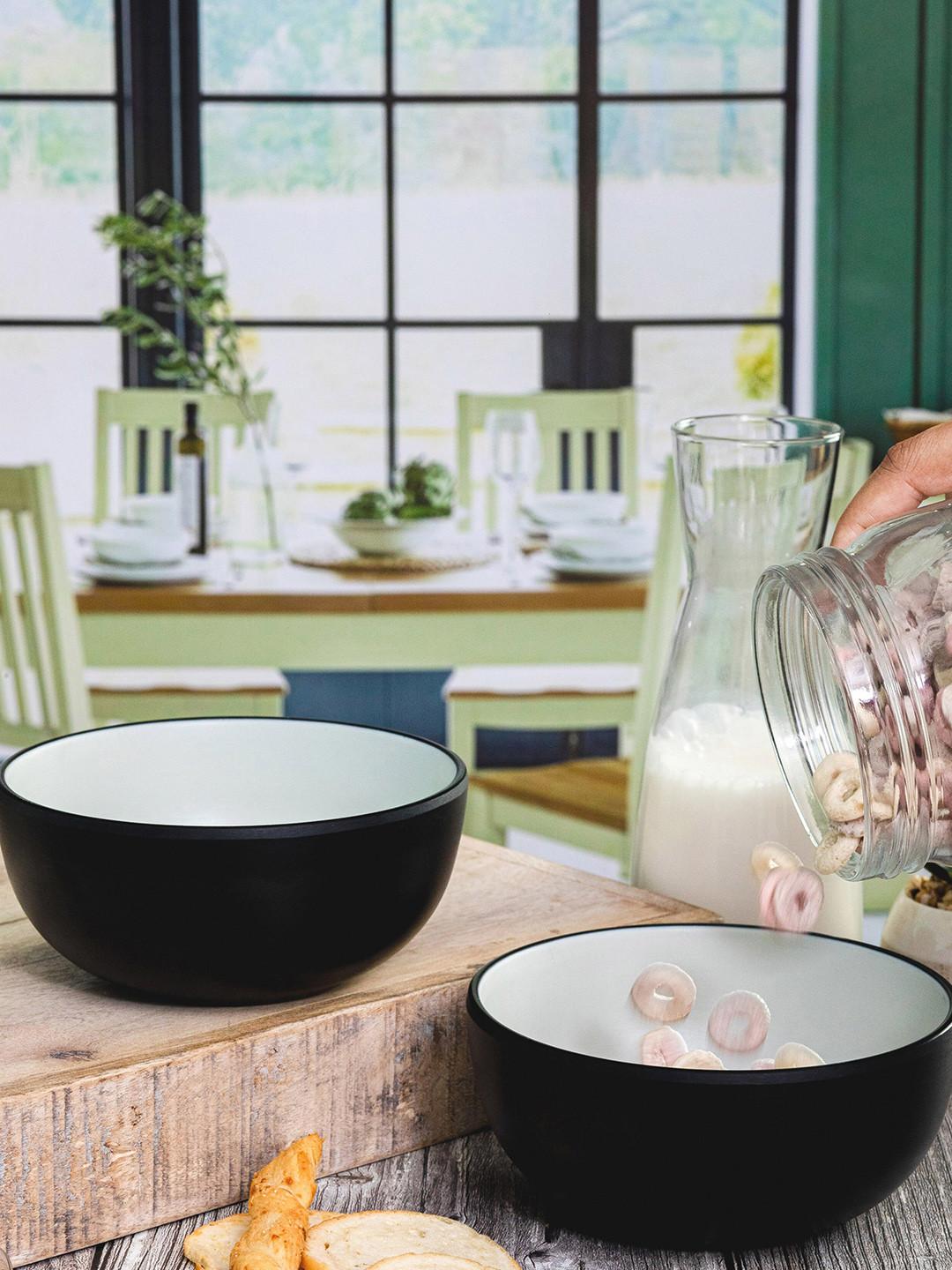 Servewell Blue 2 Pieces Tone Serving Bowl Set 660ml