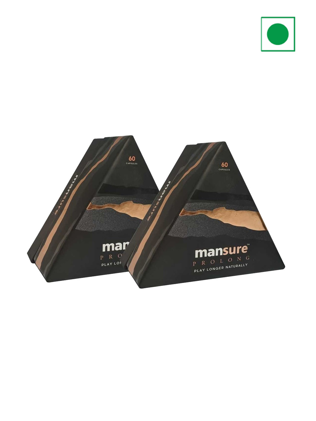 ManSure Set Of 2 Prolong Capsules for Men's Health - 60 Capsules Each