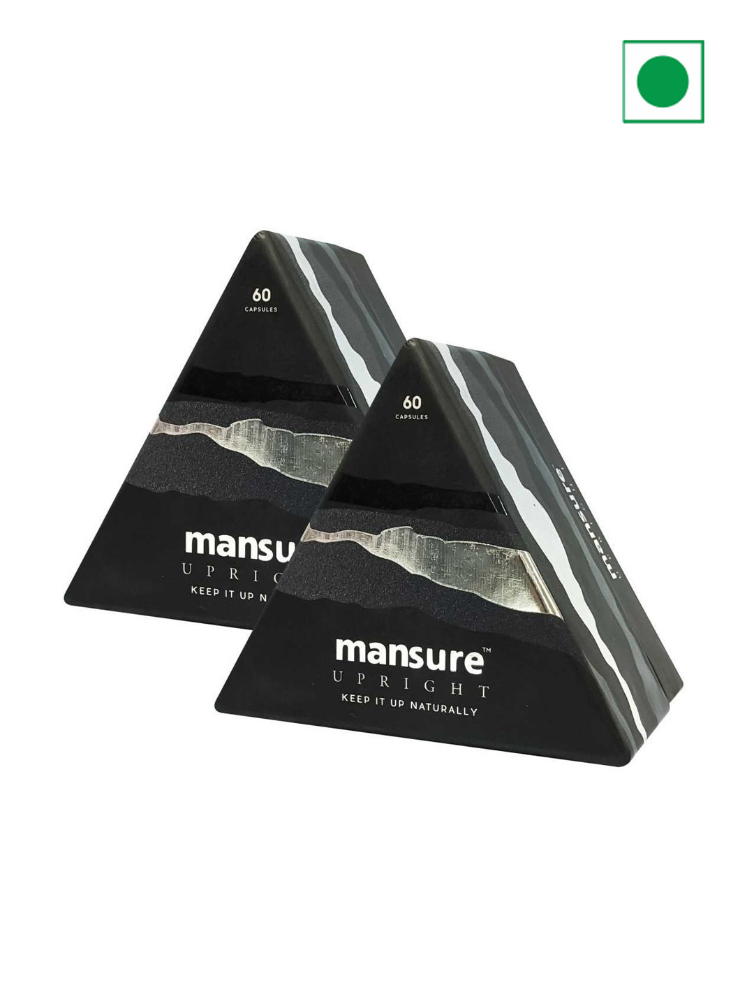 ManSure Pack Of 2 Upright Capsules for Men's Health - 60 Capsules Each