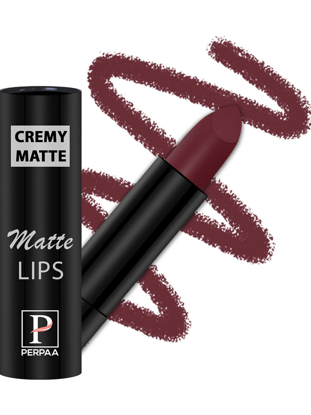 PERPAA Long Lasting & Waterproof Creamy Matte Lipstick With Vitamin E - Cherry Maroon 95