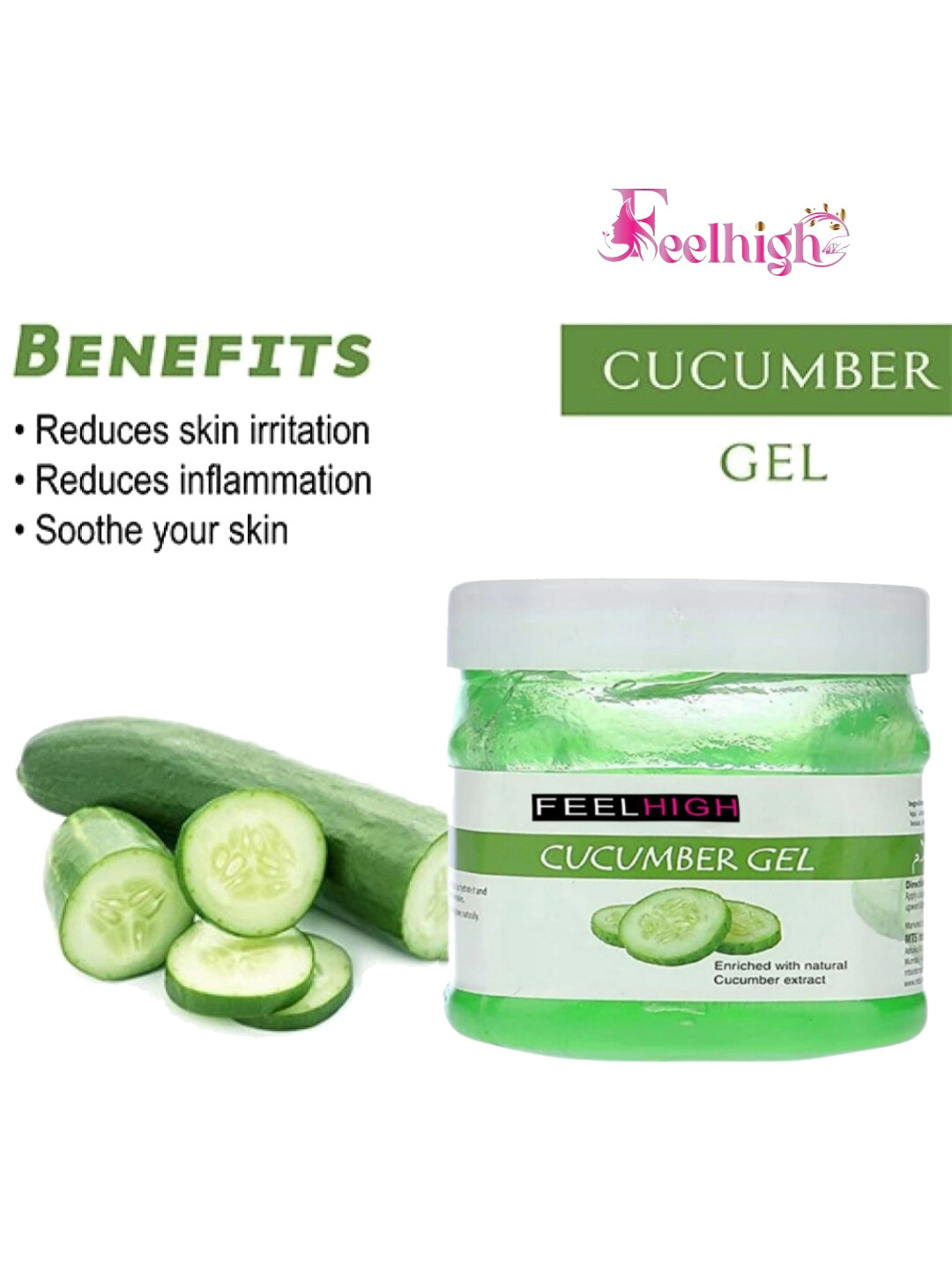 FEELHIGH Set Of Neem Mask And Cucumber Gel - 500ml Each