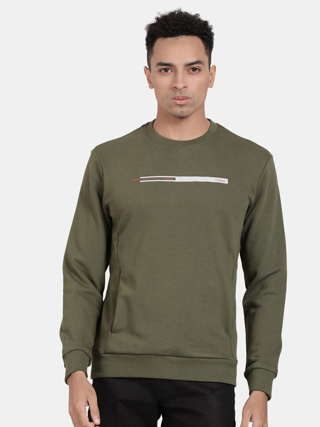 t-base Round Neck Long Sleeve Sweatshirt
