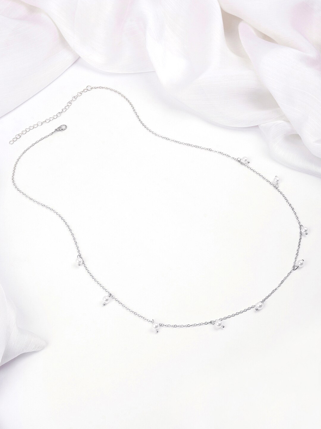 BEWITCHED Millie Silver-Plated Pearls Beaded Waistchain