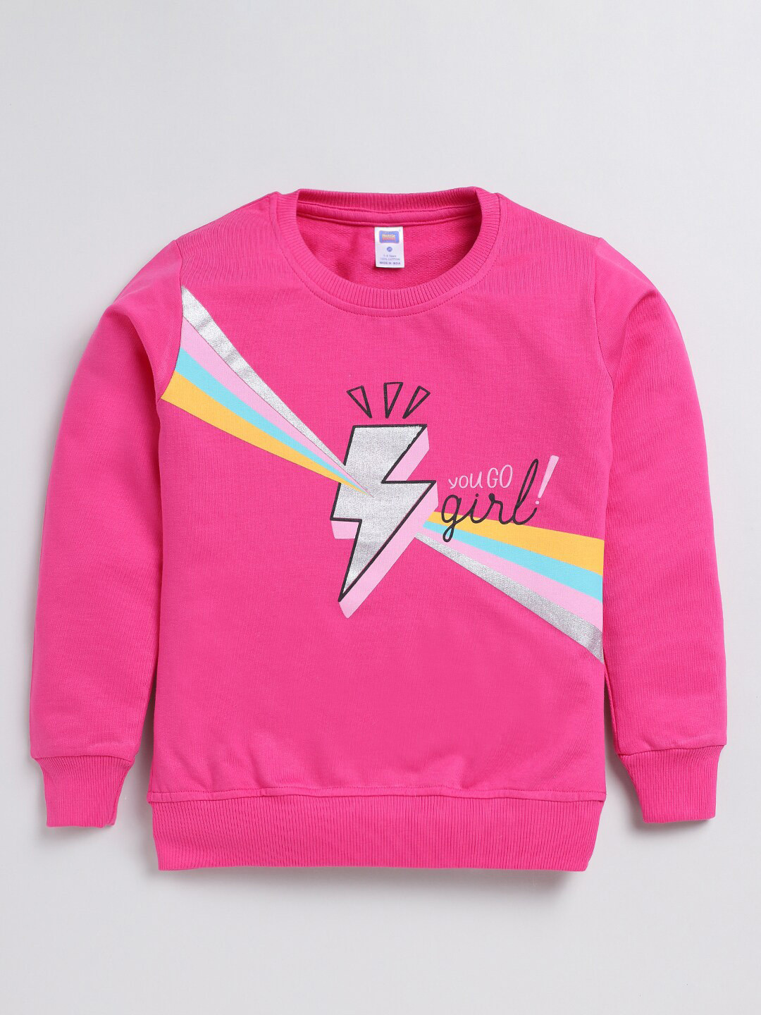 Nottie Planet Girls Graphic Printed Pure Cotton Pullover