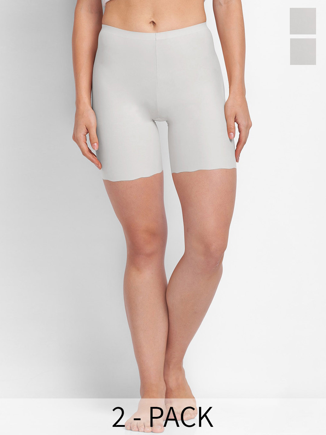 FashionRack Pack Of 2 Seamless Boy Shorts Briefs