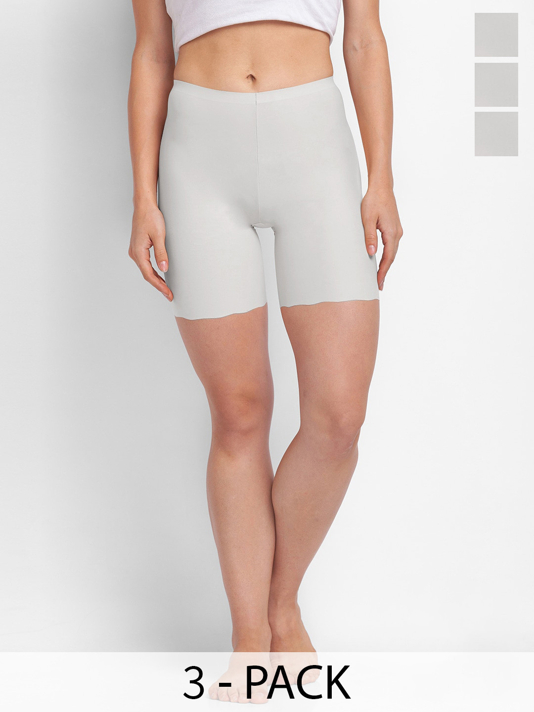 FashionRack Pack Of 3 Seamless Boy Shorts Briefs