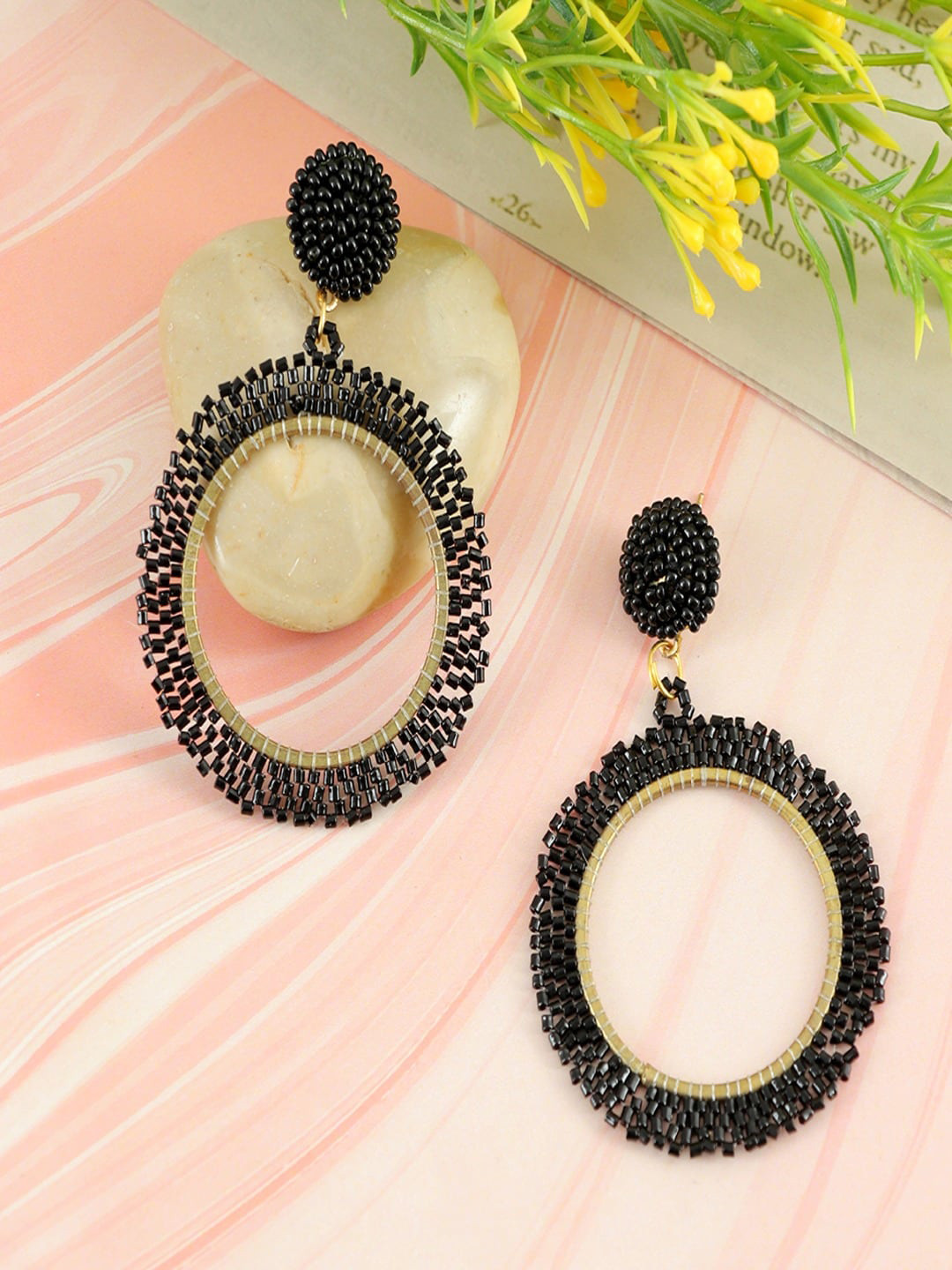 UNIVERSITY TRENDZ Gold-Plated Beaded Earrings