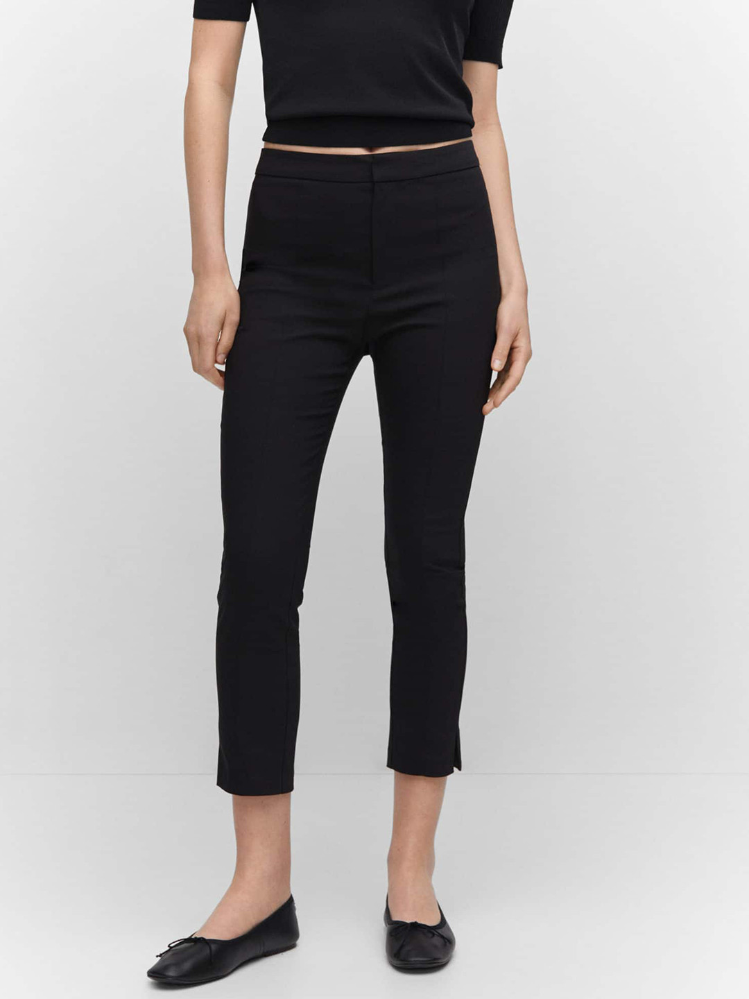 MANGO Women Cropped Trousers