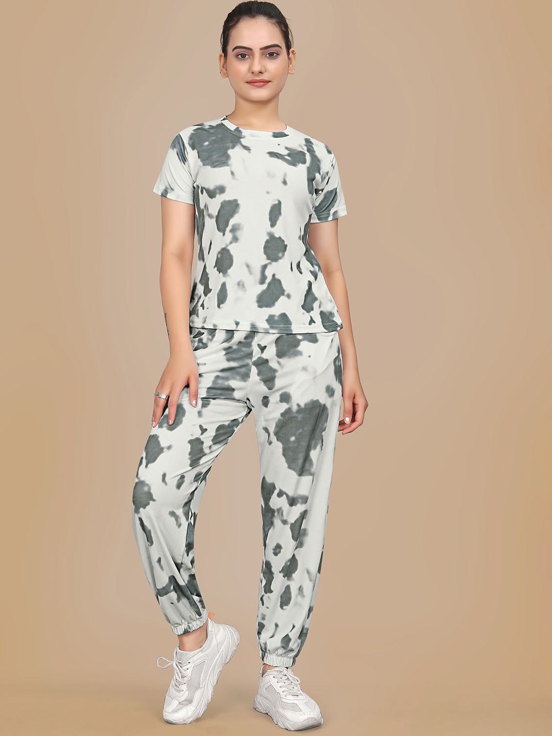 SAKARMAA Tie and Dye Mid Rise Sports Tracksuit