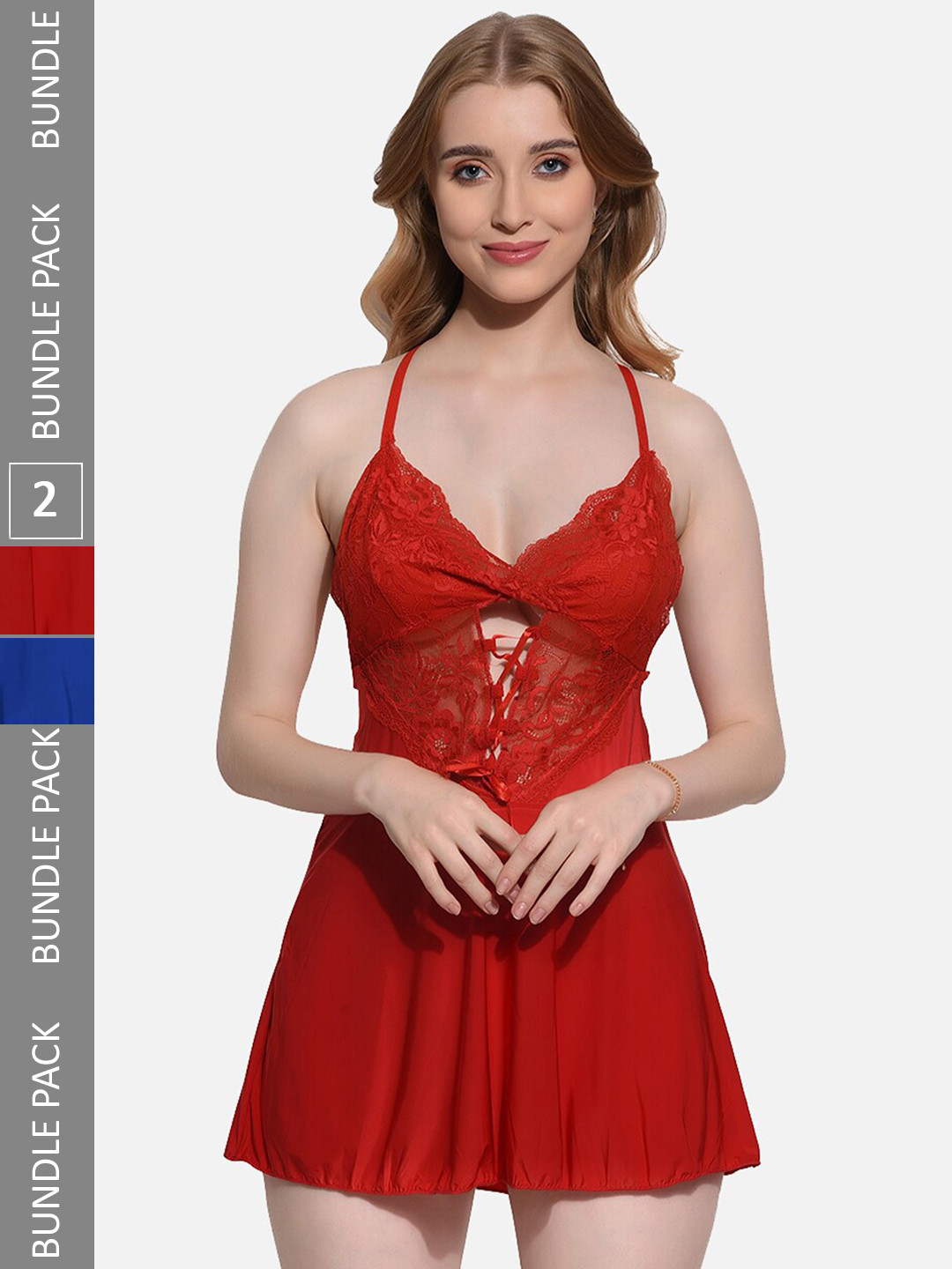 FIMS Pack Of 2 Self Design Modal Baby Doll