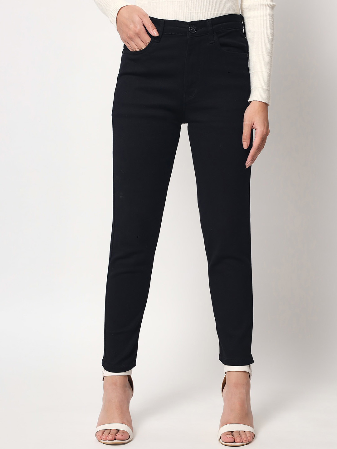 Beatnik Women High Rise Clean Look Jeans