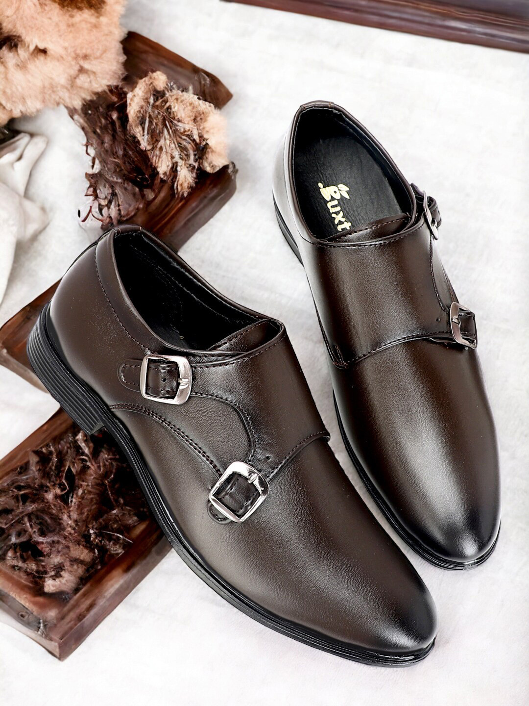 Buxton Men Formal Monk Shoes