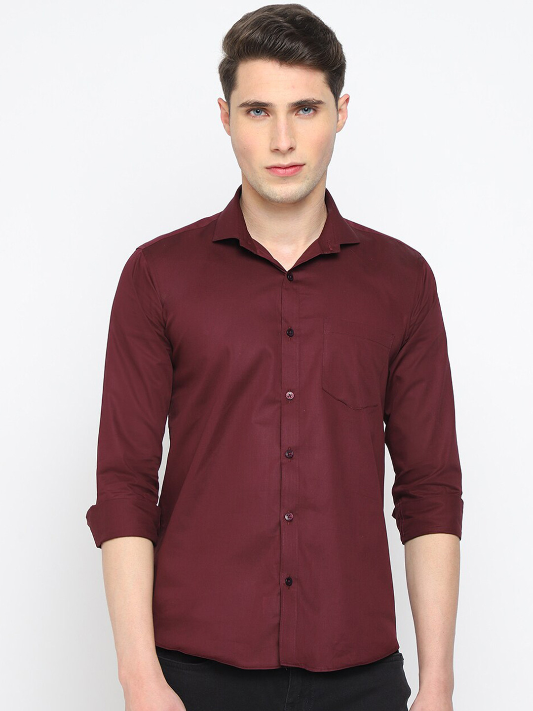 JADEBERRY Classic Sheer Cotton Formal Shirt