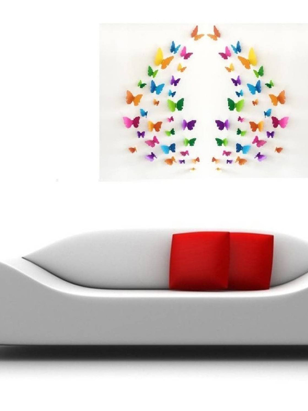 Jaamso Royals Yellow & Green 19 Pieces 3D Crystal Butterfly Wall Stickers