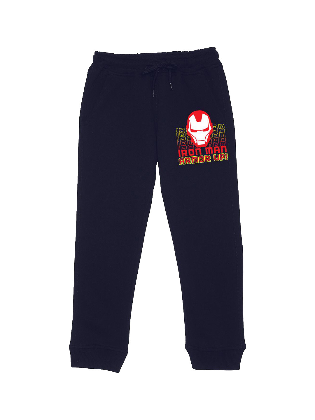 Wear Your Mind Kids Iron Man Printed Mid Rise Joggers