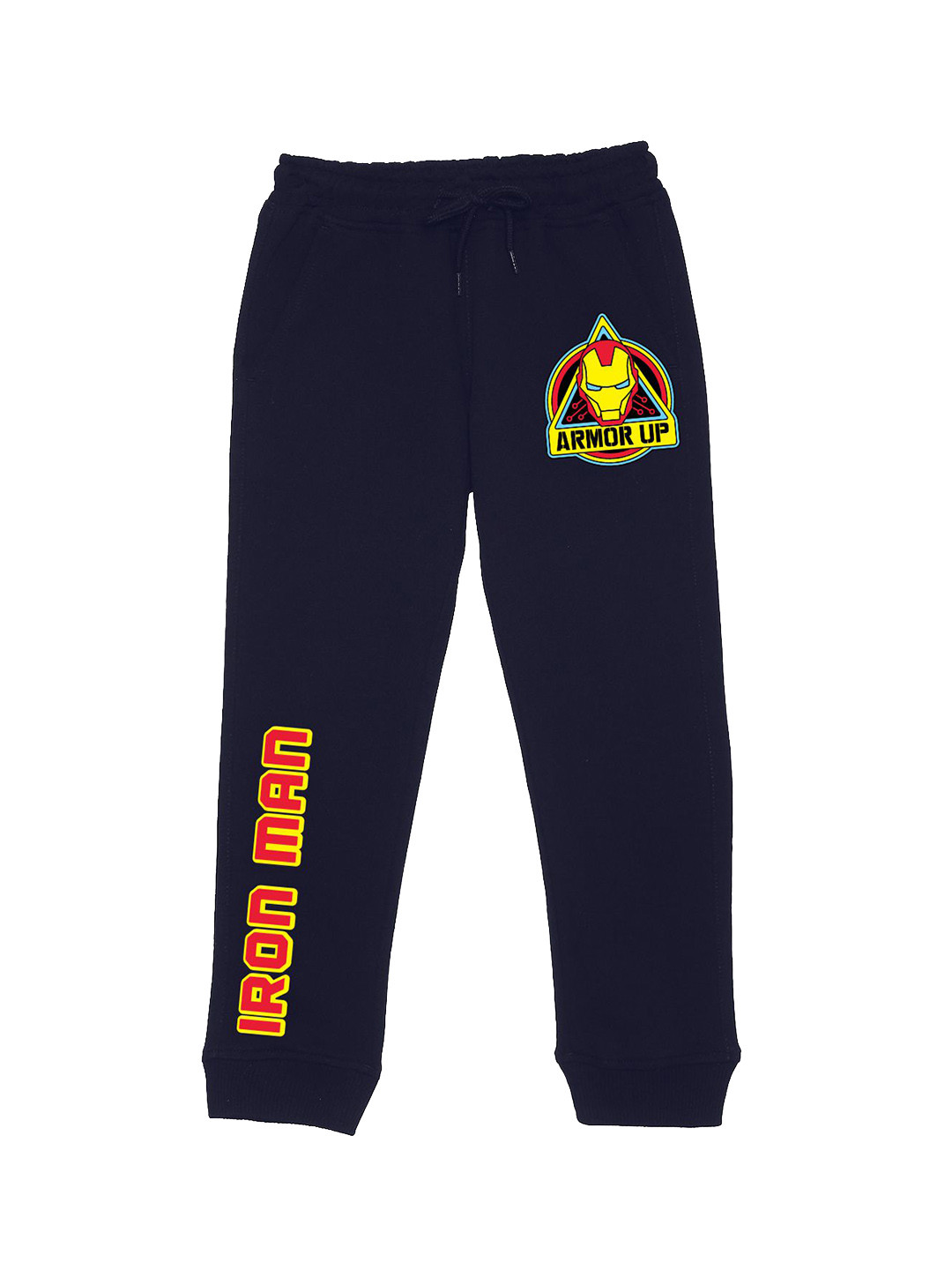 Marvel by Wear Your Mind Kids Iron Man Printed Mid Rise Joggers
