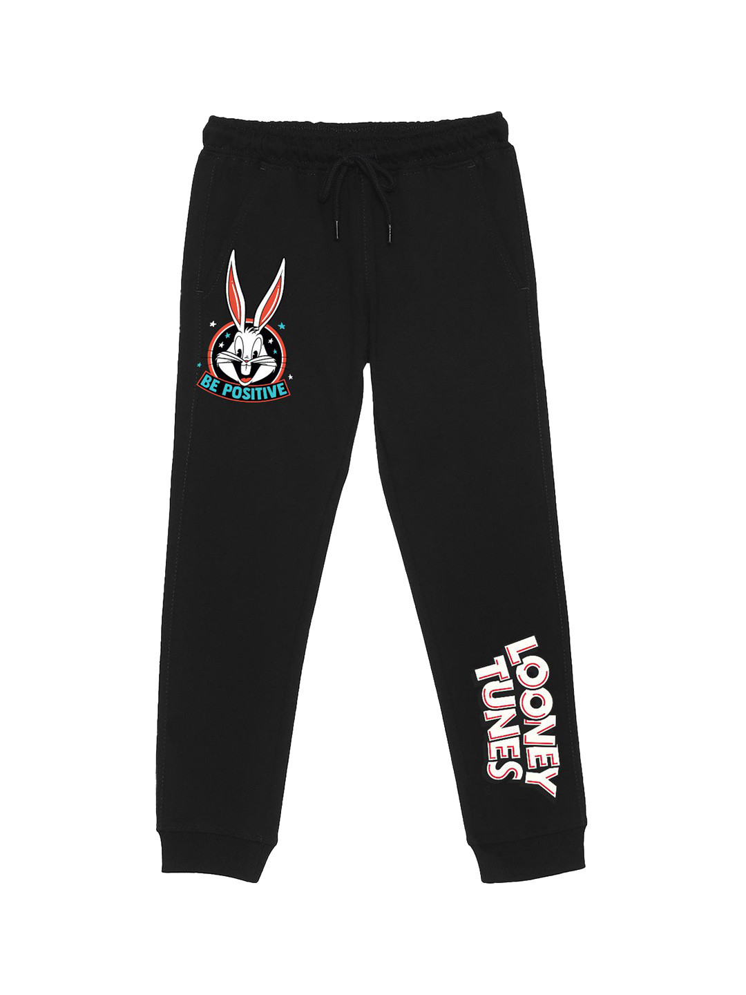 Warner Bros by Wear Your Mind Kids Bugs Bunny Printed Mid Rise Joggers