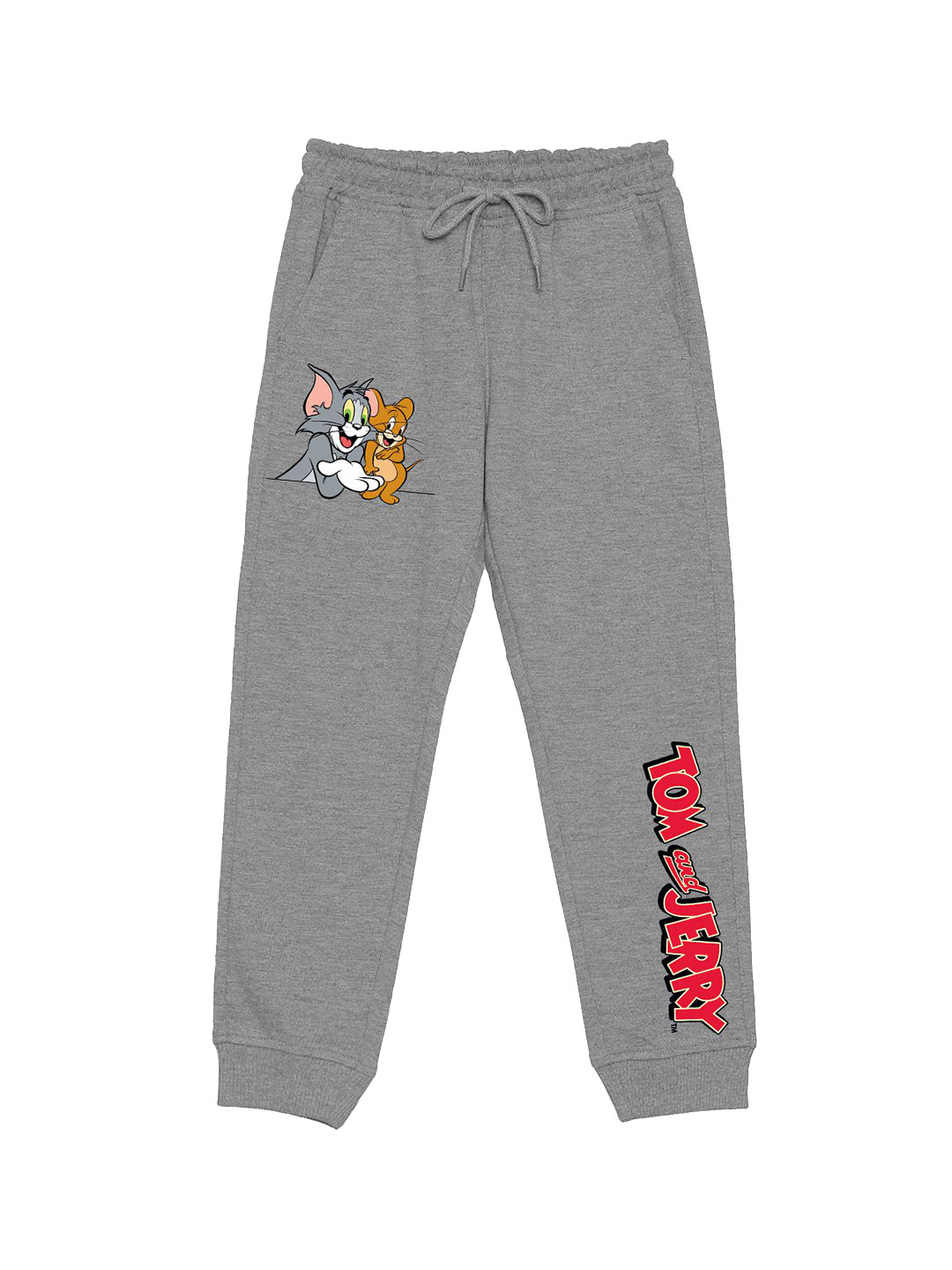 Warner Bros by Wear Your Mind Kids Tom & Jerry Printed Mid Rise Joggers