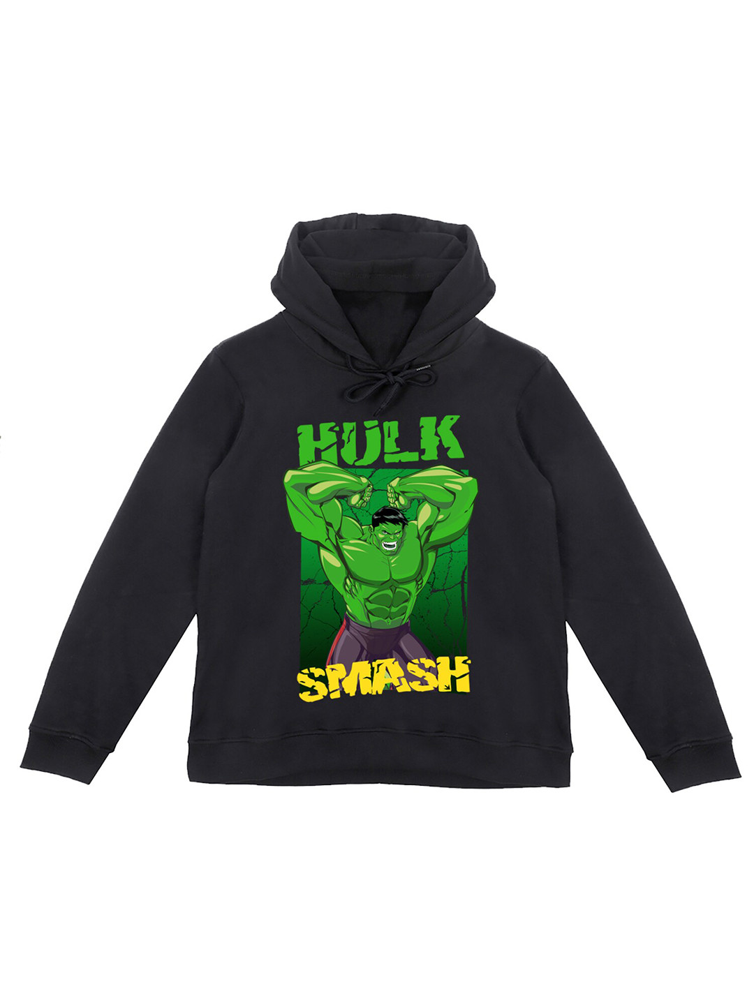 Wear Your Mind Boys Hulk Printed Hooded Sweatshirt