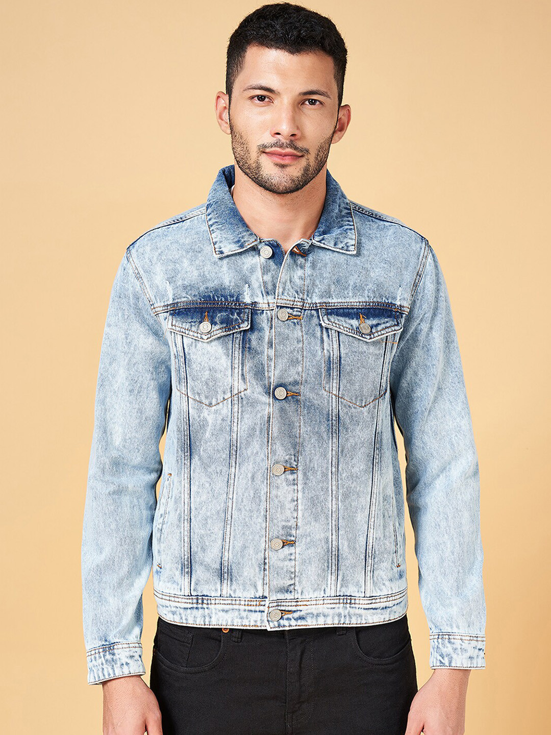 People Washed Pure Cotton Denim Jacket