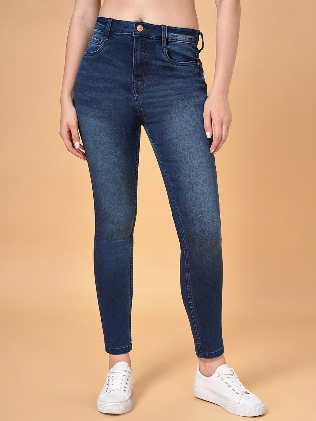 SF JEANS by Pantaloons Women Skinny Fit High-Rise Light Fade Jeans