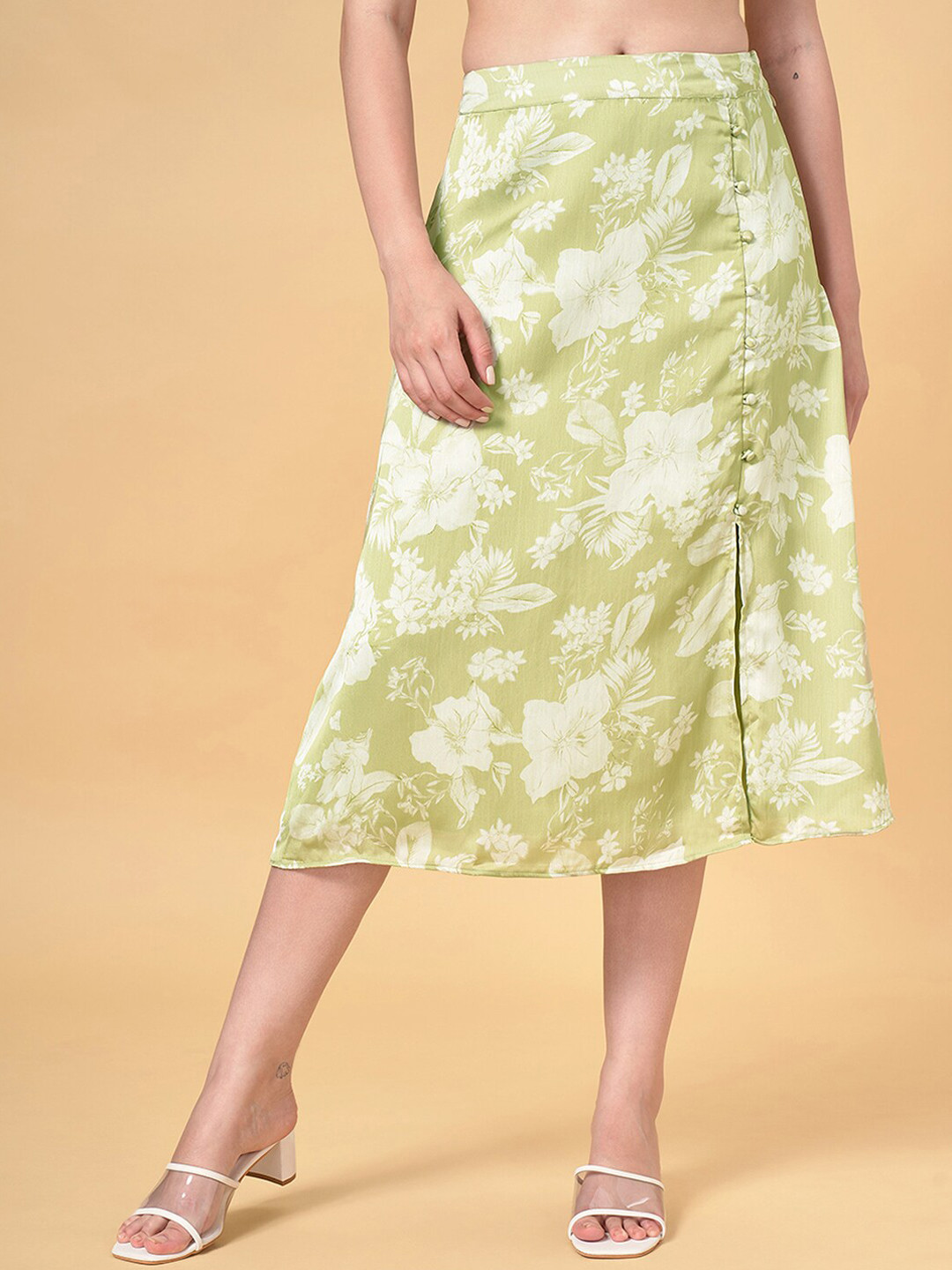 Honey by Pantaloons Printed A-Line Midi Skirt