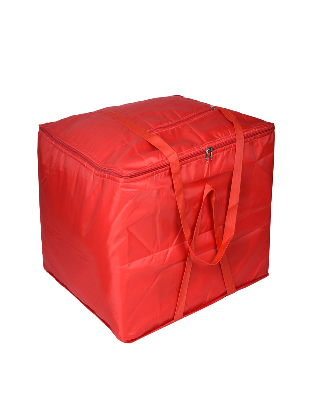 Kuber Industries Red Foldable Storage Bag Organiser