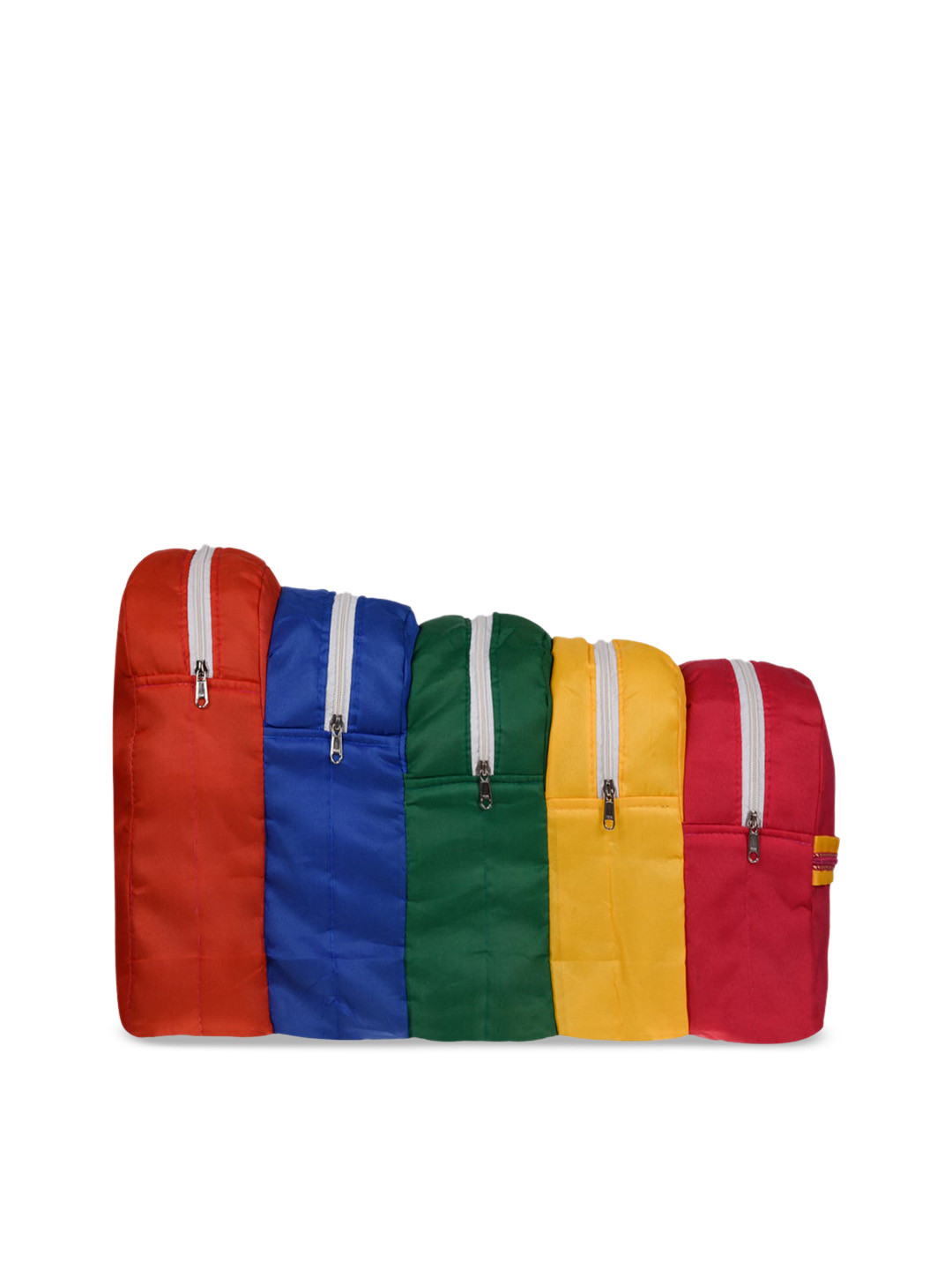 Kuber Industries Red & Blue 5 Layer Hanging Foldable Shoe Organizer