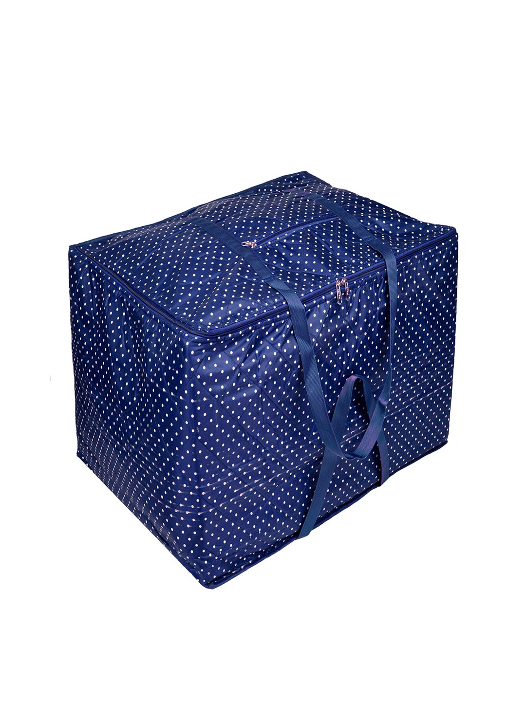 Kuber Industries Blue & White Printed Large Storage Bag