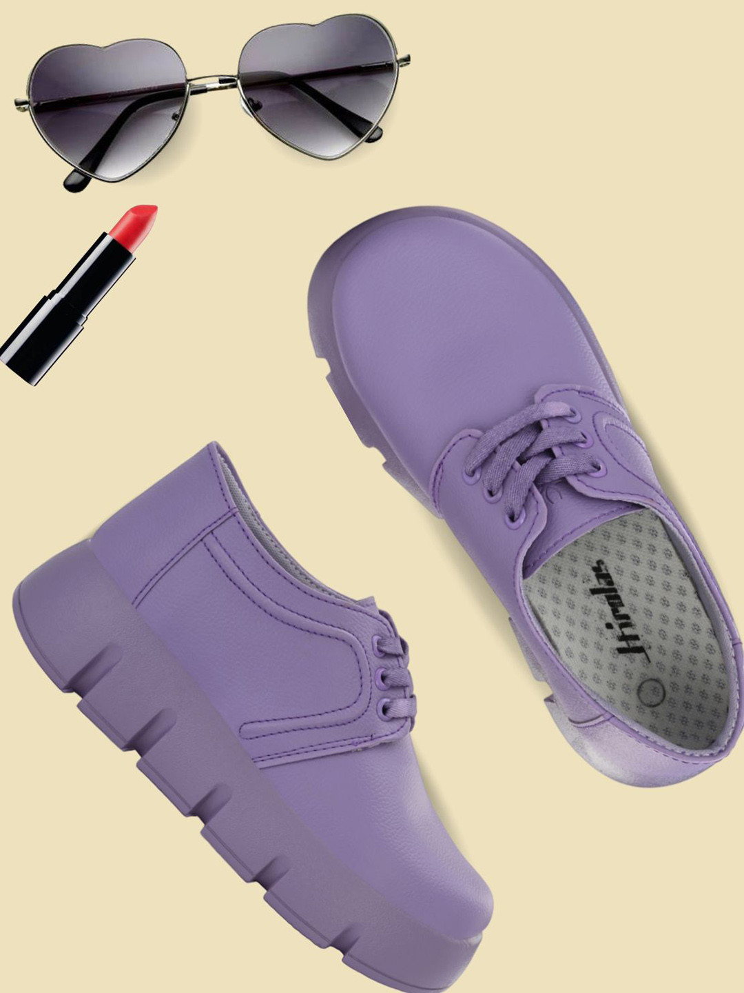 HIROLAS Women Lightweight Lace-Ups Sneakers
