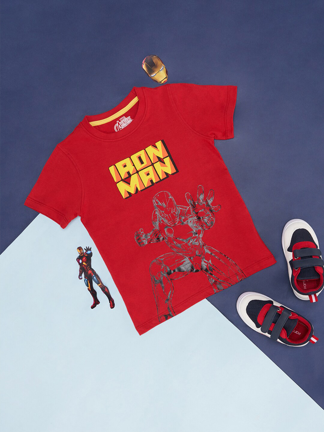 Pantaloons Junior Boys Iron Man Printed Cotton T-shirts